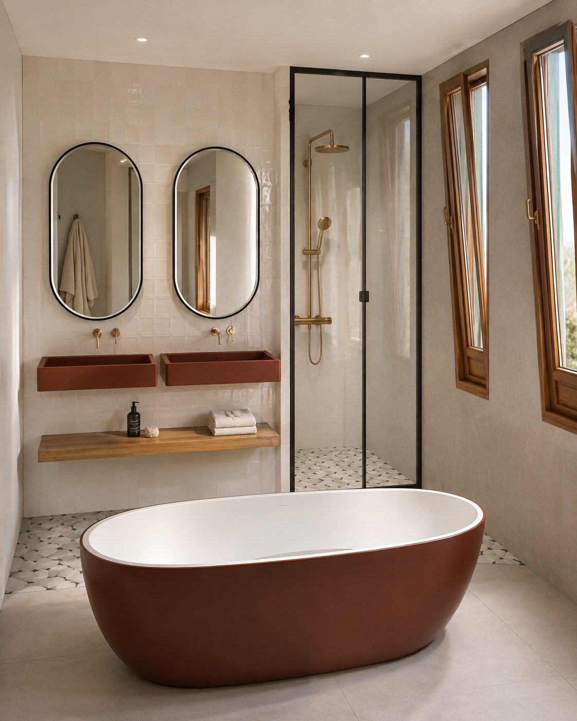 Maison d'architecte, Maisons-Laffitte — salle de bain