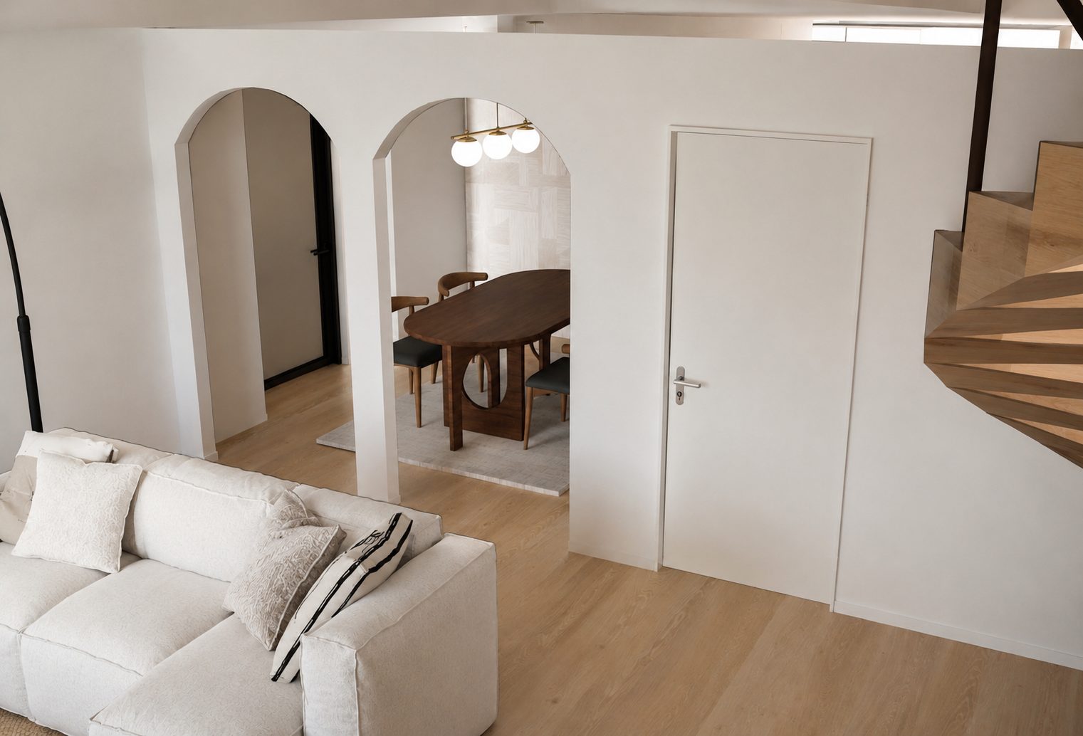 Maison avec écuries, Normandie — salon et salle à manger